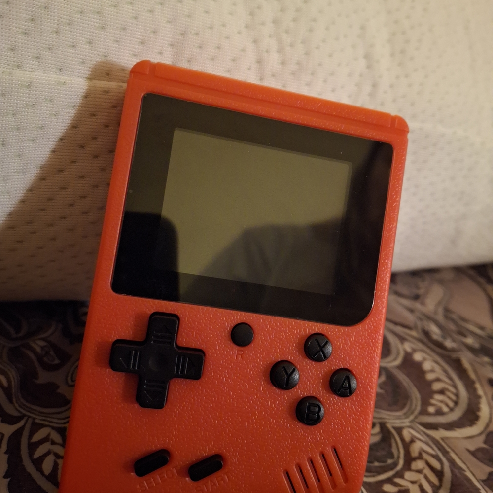 Retro Red Handheld Gaming Console
